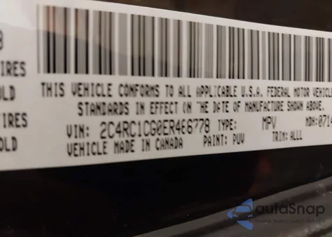 2014 Chrysler Town & Country Touring-L z USA, uszkodzony, nr VIN 2C4RC1CG0ER466778